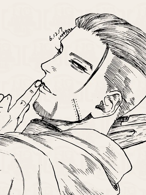 アナログのいいところはどこでもサッと描けるところ 