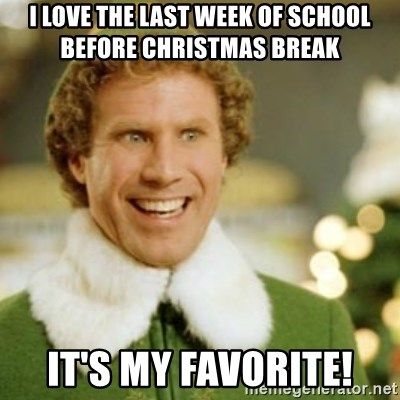 Da sind sich doch alle einig, egal ob Lehrkraft, SchülerInnen oder SchuldirektorIn: Die letzte Woche vor Weihnachten ist die Beste des ganzen Jahres. Stimmst du uns zu?