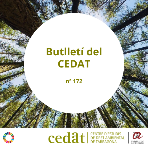#ButlletíCEDAT | Us recomanem l'última publicació del Butlletí del CEDAT, una recopilació de les notícies mediambientals més rellevants disponible en català i castellà.  ➡️ CAT: cedat.urv.cat/ca/butlleti/ht…📷 CAST: cedat.urv.cat/es/boletin/htm…