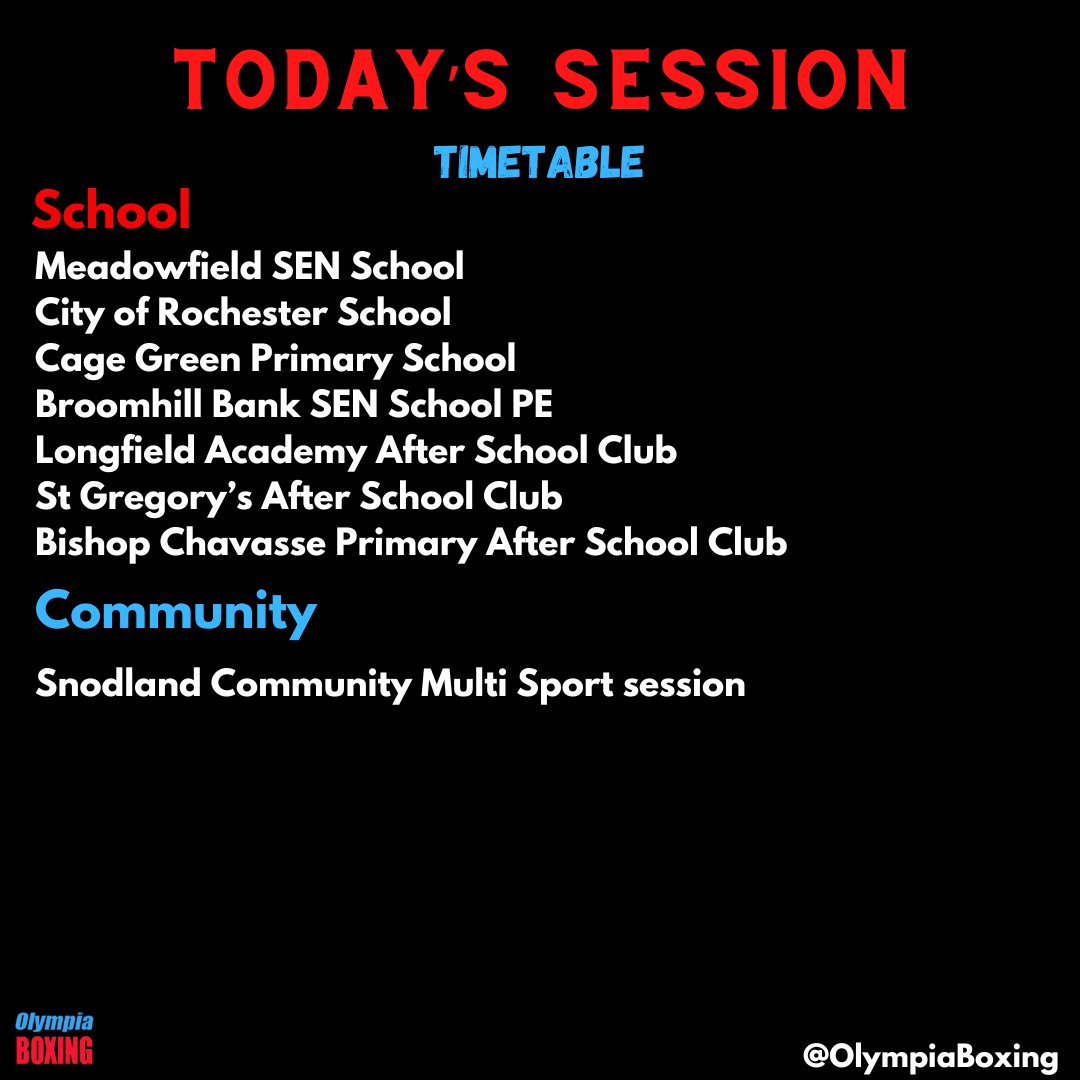 Today's Sessions 🥊
#boxinginschools #doorstepsport