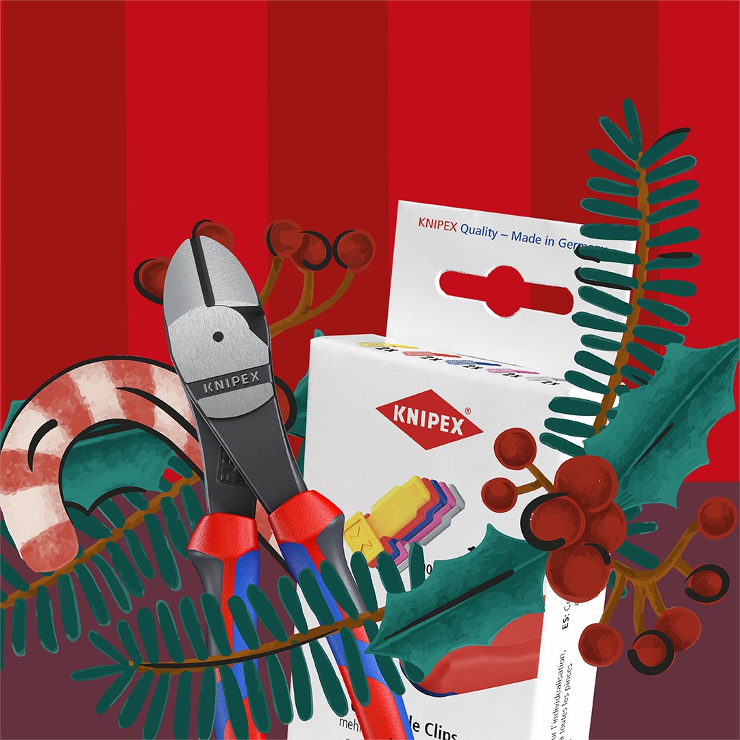 You will want to! You can win a KNIPEX High Leverage Diagonal Cutter (74 22 200) and some ColorCode Clips (00 61 10 C V01) today! 

knipex.com/en-uk/advent-c…

#knipex #tools #christmascalendar #pliers