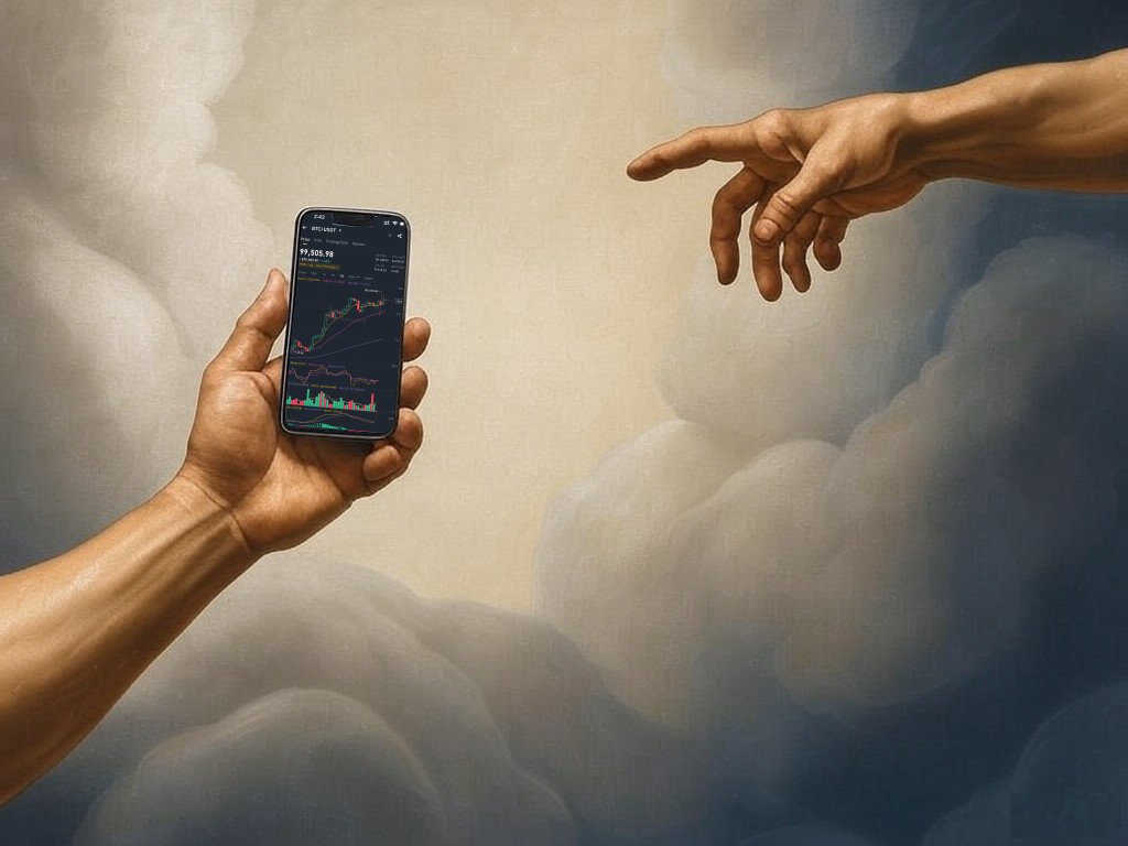 binance's tweet image. Legend says this is how the first trade was made.