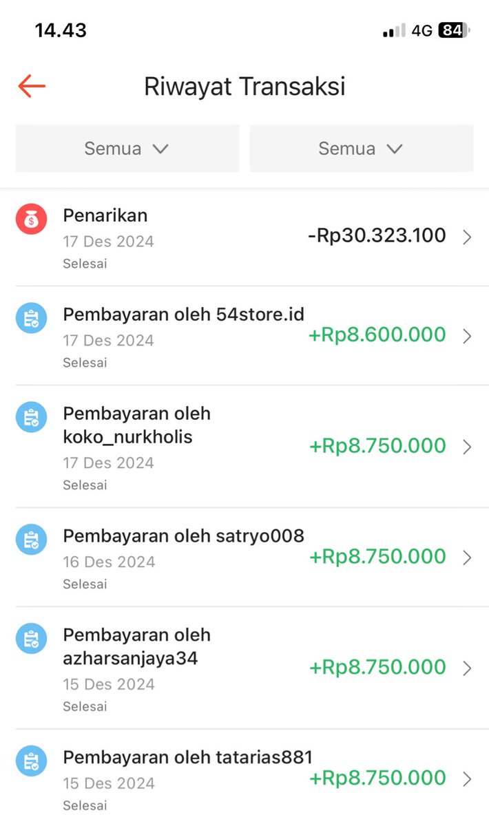 Arlashelby_99's tweet photo. @_ibiee @ShopeeCare @ShopeeID @Lambe_Turah @ViralPosts5 @Kemenkumham_RI Saldo saya ditahan kak
Rp13,276,900 tidak bisa saya tarik
Riwayat penjualan 8750 x 4 + 8600=Rp43,600,000
Sementara yg bisa saya tarik cuma Rp30,323,100
INI NAMANYA APA KAK? PEMERASAN?
PADAHAL DISITU BISA DICEK YG ORDER SIAPA LOKASI DIMANA TOKO SAYA DIMANA DAN SAYA TIDAK KENAL https://t.co/5uoGFlXjiG