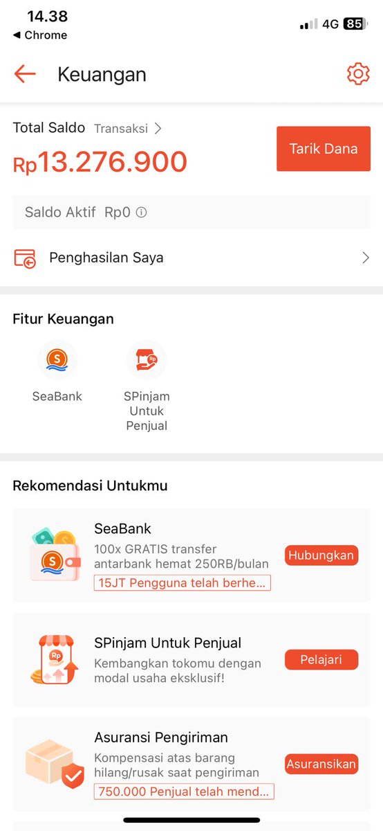 Arlashelby_99's tweet photo. @_ibiee @ShopeeCare @ShopeeID @Lambe_Turah @ViralPosts5 @Kemenkumham_RI Saldo saya ditahan kak
Rp13,276,900 tidak bisa saya tarik
Riwayat penjualan 8750 x 4 + 8600=Rp43,600,000
Sementara yg bisa saya tarik cuma Rp30,323,100
INI NAMANYA APA KAK? PEMERASAN?
PADAHAL DISITU BISA DICEK YG ORDER SIAPA LOKASI DIMANA TOKO SAYA DIMANA DAN SAYA TIDAK KENAL https://t.co/5uoGFlXjiG