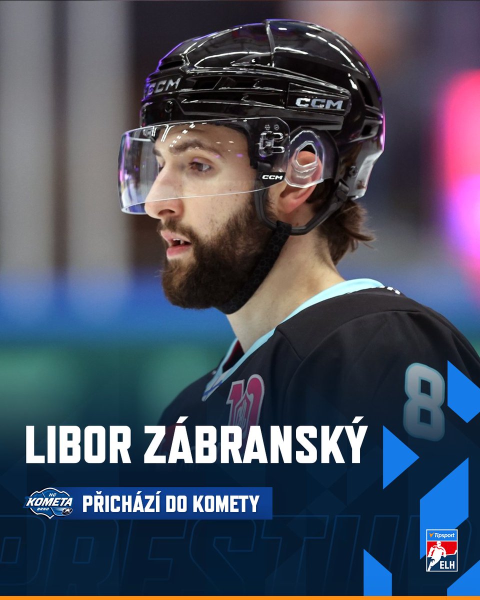 🆕 Libor Zábranský mladší se vrací do Brna! 🔥

🗣 „V Liborovi získává Kometa perspektivu, ale zároveň i zkušenost,“ těší Jaroslava Medlíka. 🏒

📲 hokej.cz/tak-jsem-zpatk…

📸  Facebook Lahden Pelicans

#TELH | #telhprestupy | <a href="/HCKometa/">HC Kometa Brno</a>