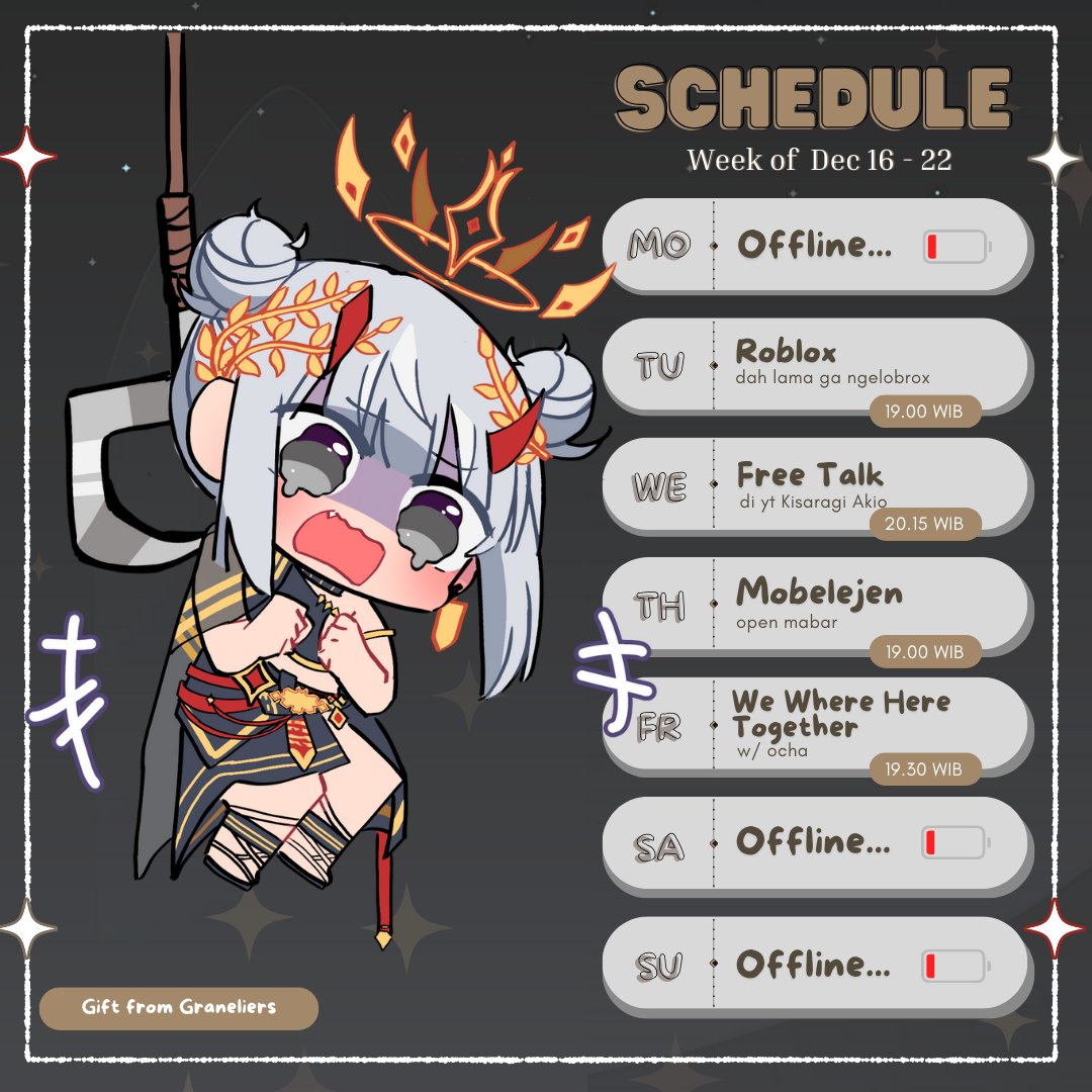 Helyniaraquela's tweet photo. ✨【STREAM SCHEDULE】 ✨
👻friends /#Hellper
👀Memes /#Whathehel
🎨Art /#Helineart
🔴Live /#Helonair
📷Clips /#heliclip
#helonair #vtuberuprising #vtuberID https://t.co/sKbDEcyhvk