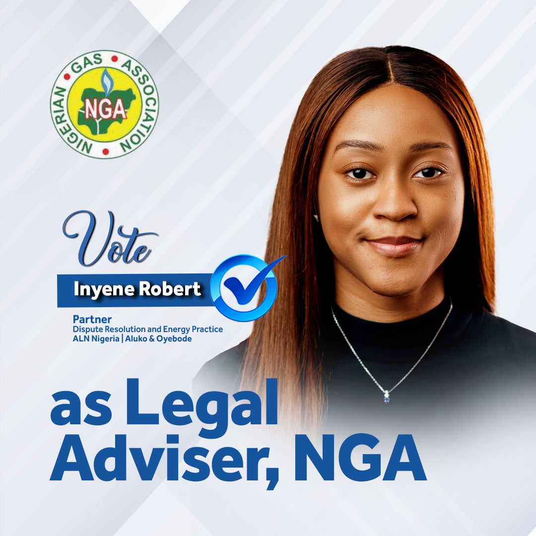 Aluko_Oyebode's tweet photo. Our Partner, Inyene Robert, is running for the position of Legal Adviser in the upcoming Nigerian Gas Association (NGA) Executive Council Election. https://t.co/MhCgCmN59D