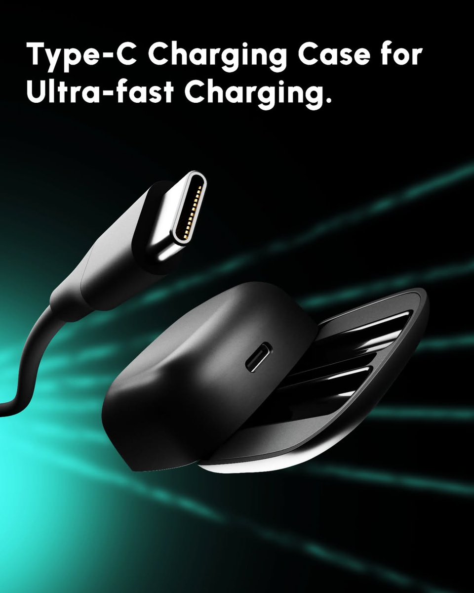 clinkaudio's tweet photo. Clink VoiceBuds offers the convenience of Type-C Fast charging... Charge Faster, Listen Longer.

#wirelessearbuds #premiumaudio #tech #insaneclarity #fastcharging #vibewithclink 🥂 https://t.co/aLBhZVTqNo