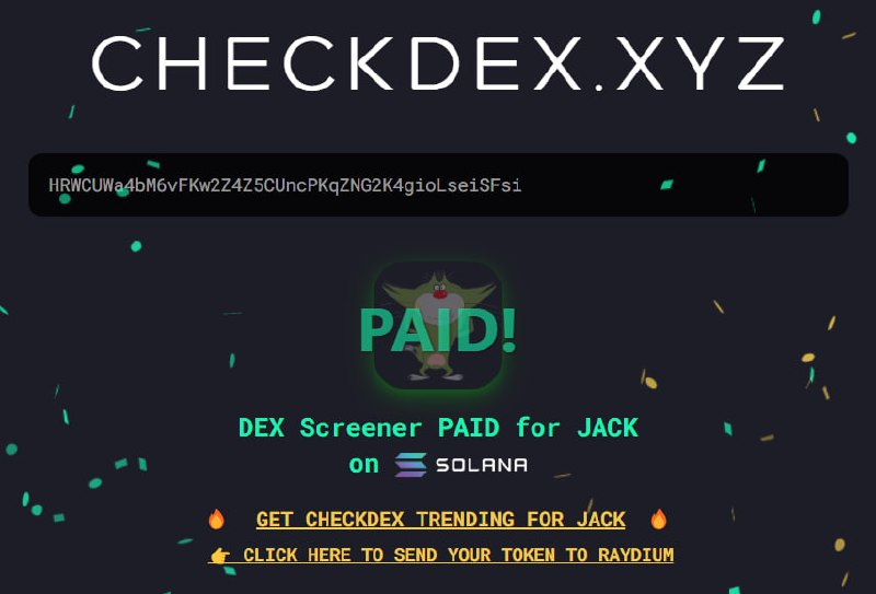 JACKON_SOLANA's tweet photo. DEX PAID:
https://t.co/27KRrfyOEO https://t.co/K0s2jjL5eW