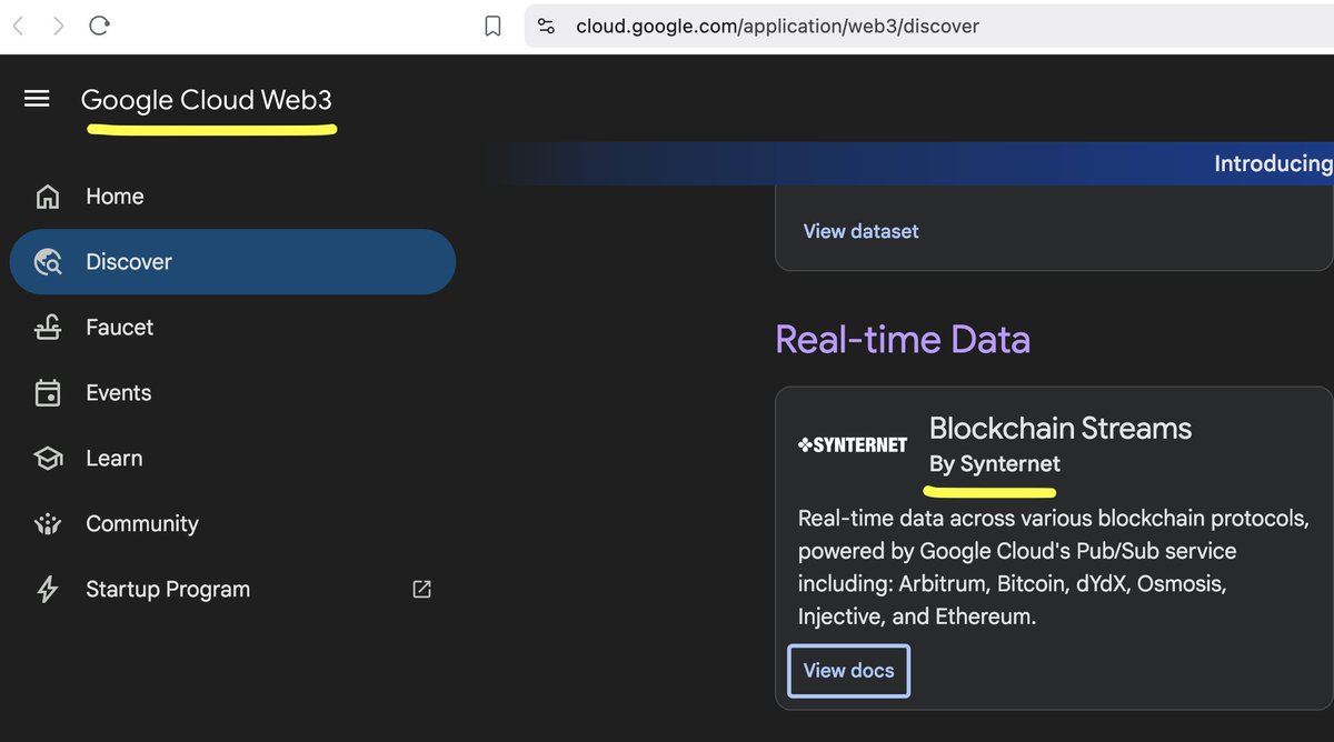 look what i found on google cloud's official web3 offering

some solutions on there are from
• Solana $100B
• Hedera $10B
• Polygon $1B

then you have $SYNT sitting at $40M 😂

mispriced