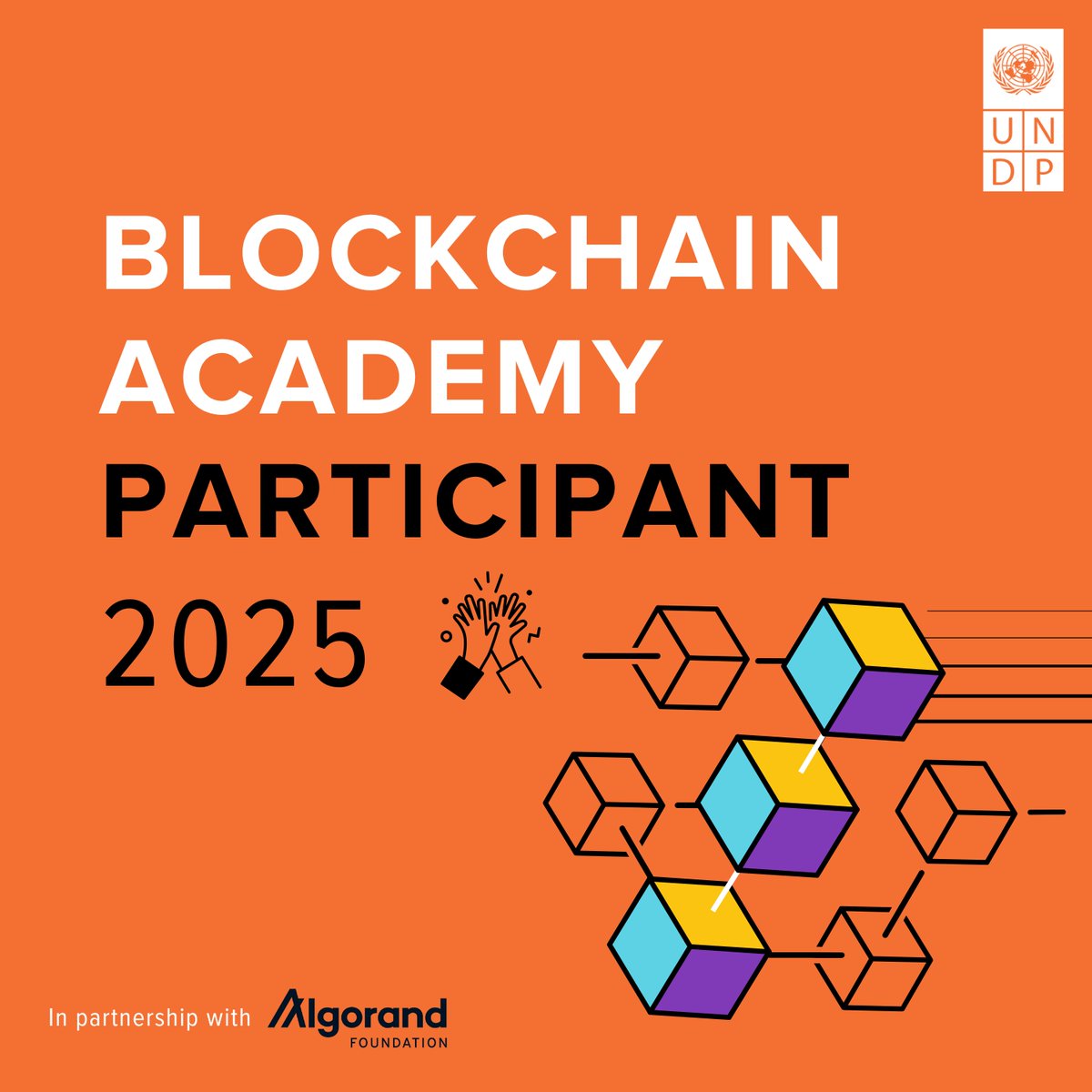 akpwabot's tweet image. ✨ Selected and looking forward to start the #BlockchainAcademy, the first-ever blockchain academy tailored for the UN system.
🙏 Thanks to #UNDP and @AlgoFoundation !!!
@PNUDRepduCongo @UNDPAccLabs