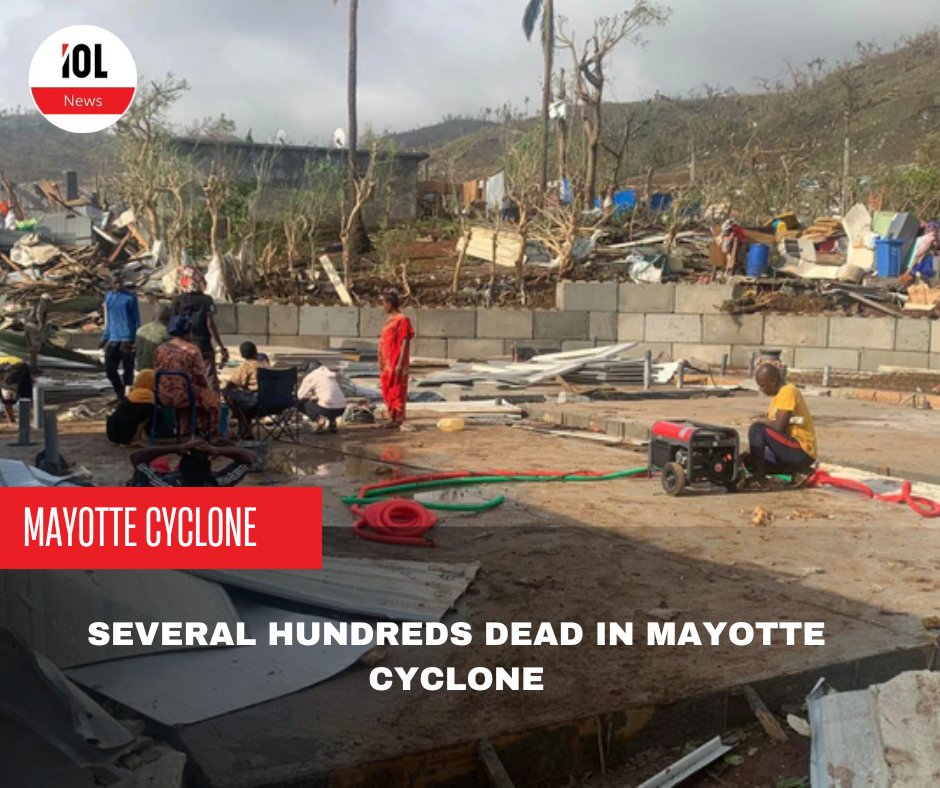 IOL's tweet photo. Rescue services search for survivors after the most powerful cyclone in nearly a century devastated the French Indian Ocean archipelago of Mayotte.
#news #weatherphenomena #Disaster #cyclone

Read on
https://t.co/3IIFpnt95Z https://t.co/1TqOCBQJac