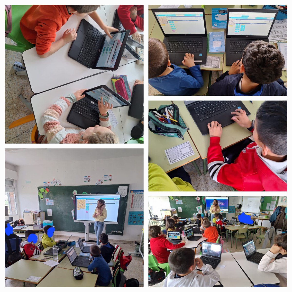 Nueva sesión del Programa “Código Escuela 4.0” dentro del Plan de Digitalización y Competencias digitales, para mejorar el pensamiento computacional y la programación,. Hoy, nuestros alumnos de 2º, 3º y 4ºEP trabajaron con CODE <a href="/CDE_Segovia/">@CDE_Segovia</a> <a href="/bertafvega/">Berta FVega</a>