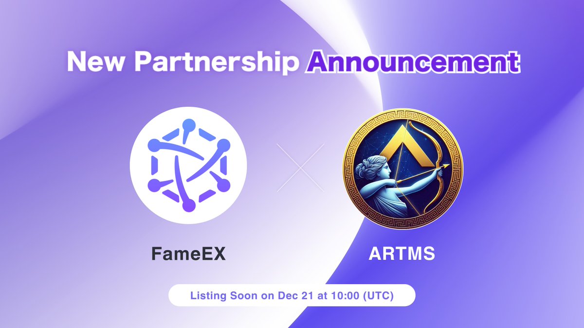 FameEXGlobal's tweet photo. 🔥 FameEX new #listing partnership: $ARTMS @coinartemis

#Artemis (#ARTMS) aims to become eBay or Amazon in the #crypto world. In Phase 4, the Artemis System will launch as a marketplace for crypto transactions. Buyers, sellers, service providers, and seekers can trade easily. You could buy a smartphone with cryptocurrency or sell a used bicycle, and then get paid in crypto. Also, you can use crypto to pay for services like doctor consultations, legal help, and freelance work. 

🤝 Stay tuned for the $ARTMS  listing on Dec 21 at 10:00 UTC!