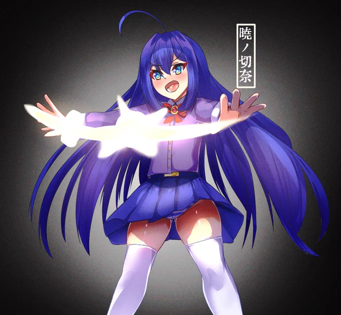 ちょっとリメイクしたうちの子の暁ノ切奈ちゃん! #オリジナル 