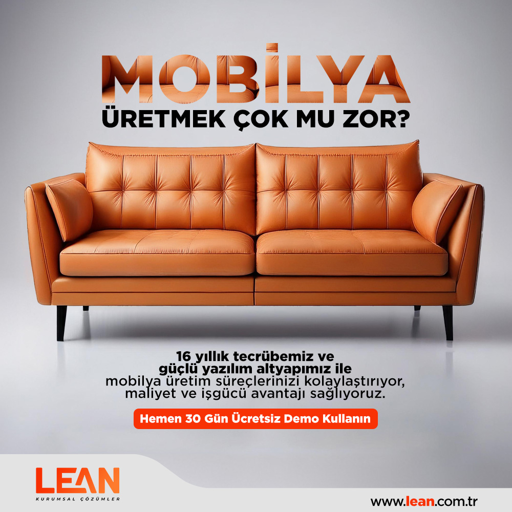 16 yıllık tecrübemiz ve güçlü yazılım altyapımız ile mobilya üretim süreçlerinizi kolaylaştırıyor, maliyet ve işgücü avantajı sağlıyoruz.

Hemen 30 Gün Ücretsiz Demo Kullanın

Lean Kurumsal Çözümler
lean.com.tr
0216 706 7165
#leanbilisim #lean #leanyazılım #leanerp