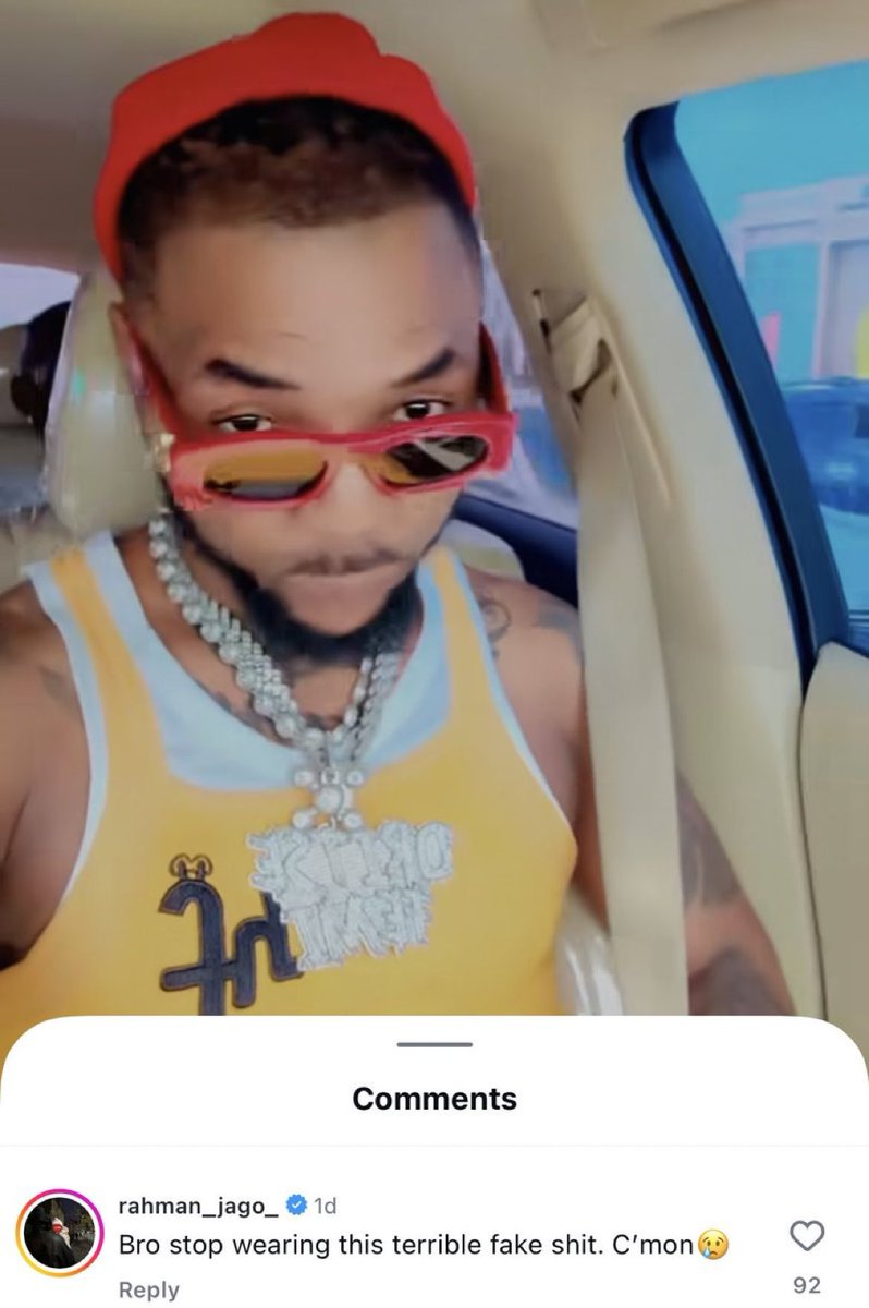 Rahman Jago calls out Oritse Femi for wearing fake High Fashion.
#Trending