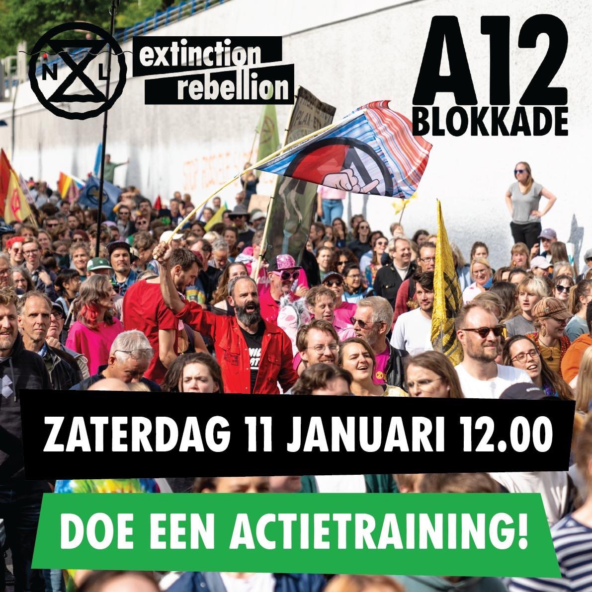 Actievoeren werkt, ben jij klaar voor de A12-blokkade op zaterdag 11 januari om 12.00 uur? Burgerlijke ongehoorzaamheid kan spannend zijn, dus doe een actietraining. Ook als je nog twijfelt! #StopFossieleSubsidies #Klimaatrechtvaardigheid

Info &amp; training: a12blokkade.nl