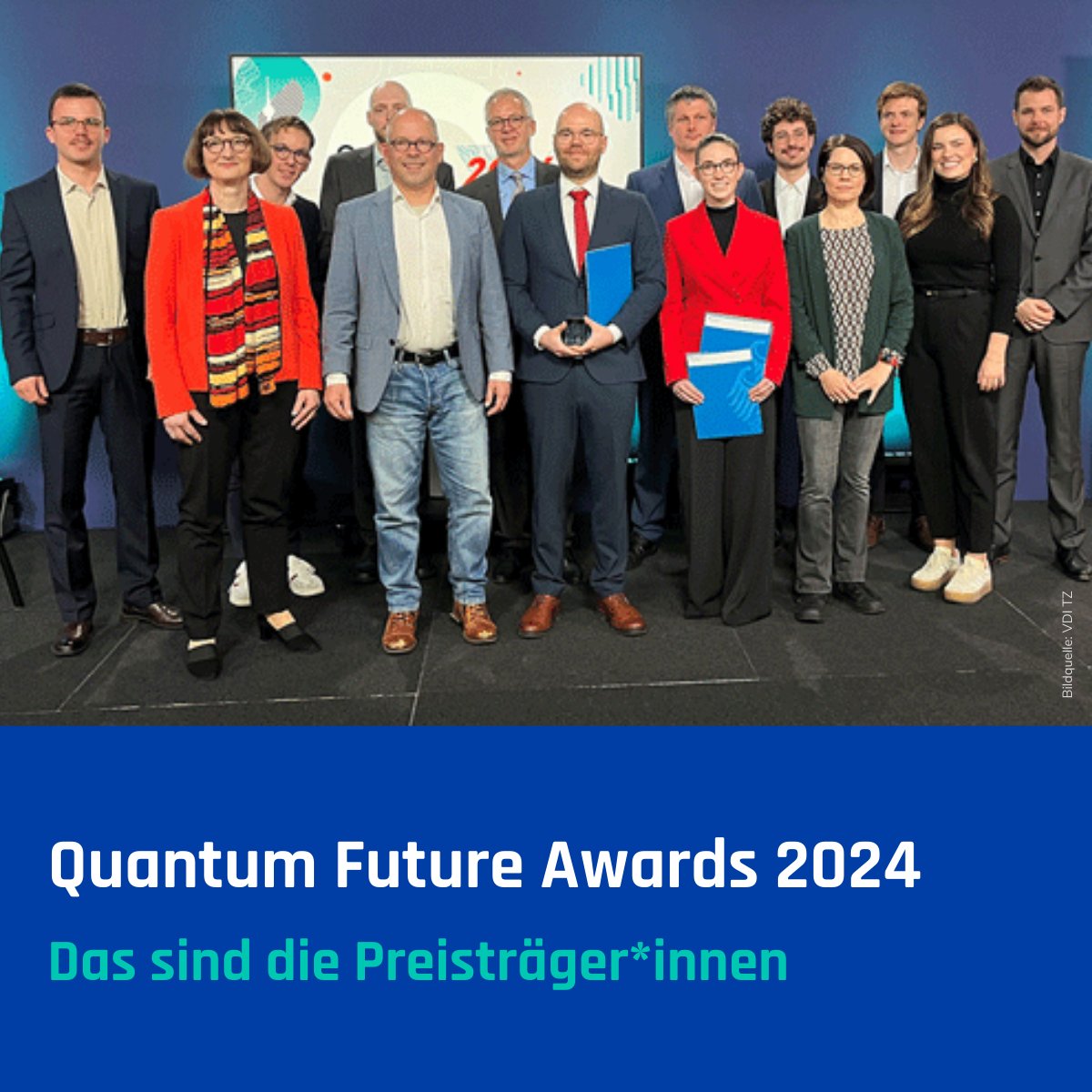 Am 6. Dezember fand erneut die Verleihung des Quantum Future Awards statt. Alles zu den Preisträger*innen erfahren Sie hier: vditz.de/newsroom/news-… 
#Quantentechnologien @BMBF_Bund