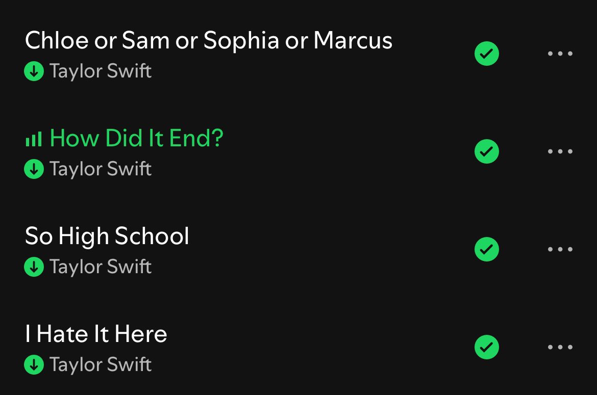 swift0clock's tweet image. An absolute KILLER string of songs and no one can tell me otherwise 🤍