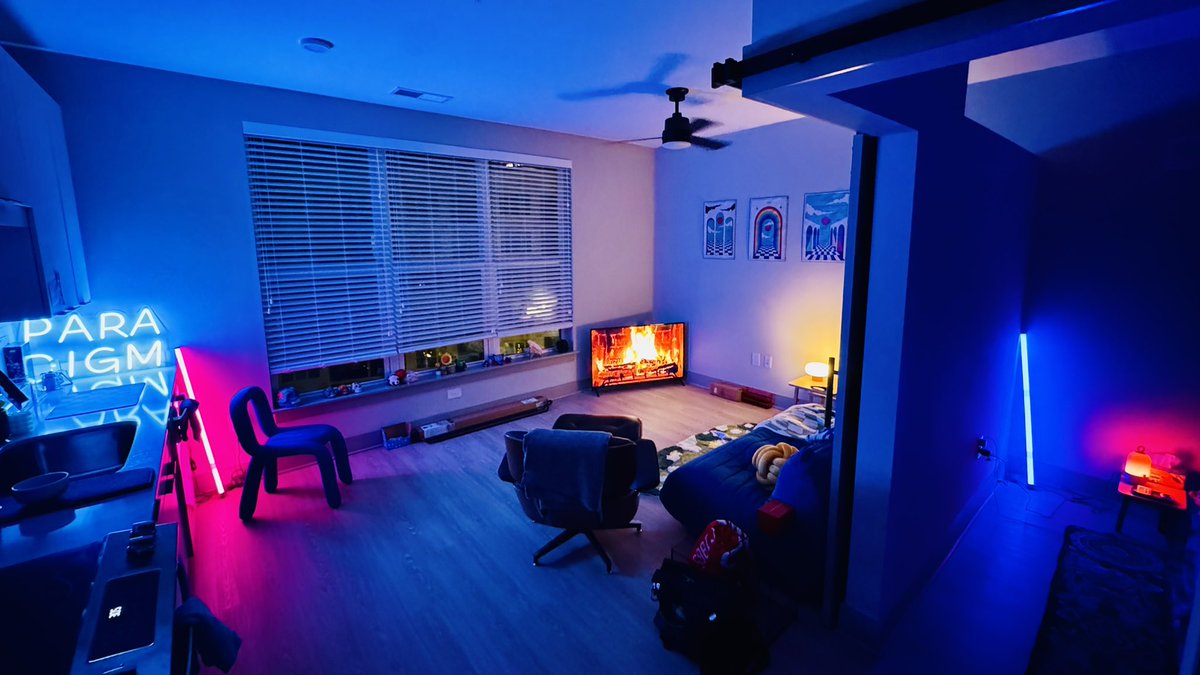 Solestio's tweet photo. ✨Week 4/61✨
.
.
.
#HomeVibes #AestheticGoals #ViralReels #DreamSpace #ApartmentGoals #NeonLights #MoodLighting #VibeyRoom #LEDSetup #AmbientDesign #CozyCorner #RoomTour #ModernLiving #LoftLife #GamingSetup #ReelItFeelIt #FYP #ExplorePage #ViralTrend #CreativeSpaces #InteriorDesign