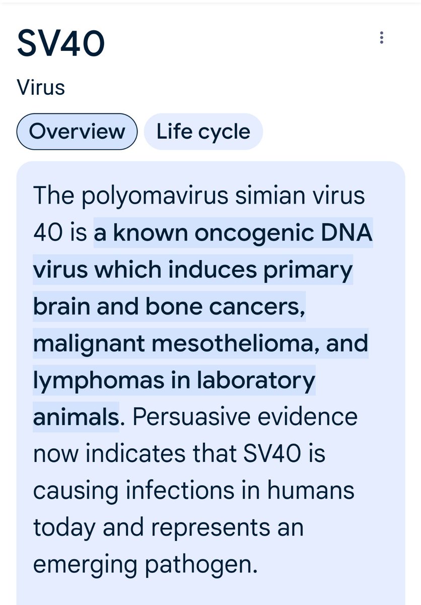 Never heard of it?
It's in the COVID vaccine.
It stimulated tumour growth 
They use it on mice cto stimulate tumour growth  so they can test chemotherapy.
Prof Angus Dalgleish a leading oncologist tells us.

But don't worry that the TV doctors, pundits,  MSN journalists shamed