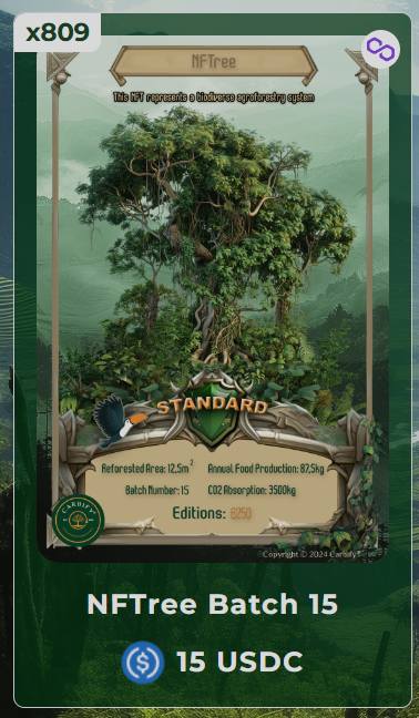 sirbossmanbear's tweet photo. Only 809 #NFTrees on Polygon available.
Will probably be sold out when this $25000 #aCO2 pool is live on Friday.
Because:
1. Buy #NFTrees
2. Earn #aCO2
3. Sell #aCO2 to buy more NFTrees
4. Compound and earn even more aCO2
5. Repeat https://t.co/OyF6uEhCKe