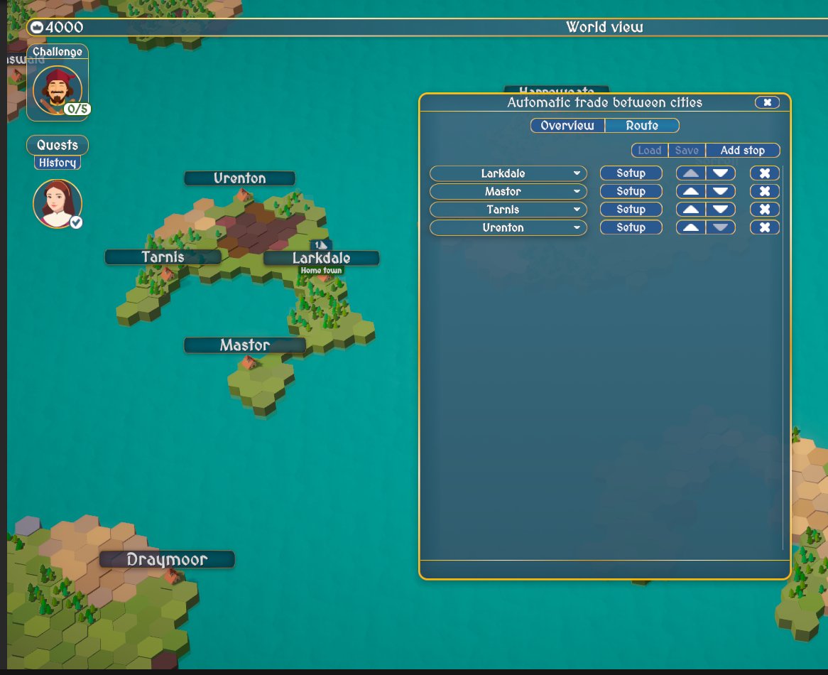 After automatic trading in cities, it's now time to add in automatic trading at sea!