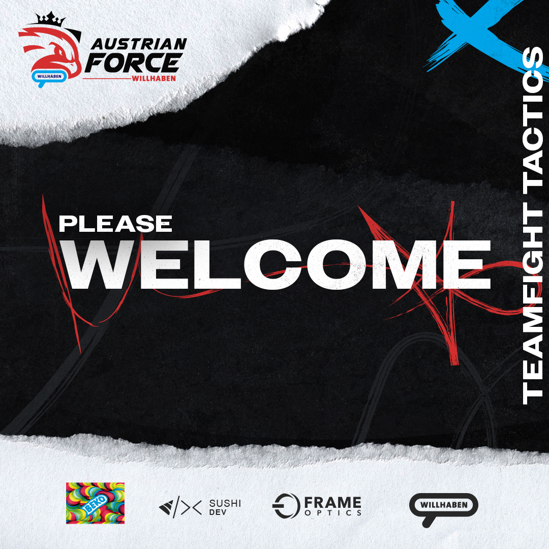 Wir freuen uns zum Jahresabschluss über einen Neuzugang im TFT Bereich.

Herzlich willkommen <a href="/LorusTFT/">Lorus</a>, er wird uns zusammen mit anderen Spielern auf der Gamescom in Köln vertreten😁