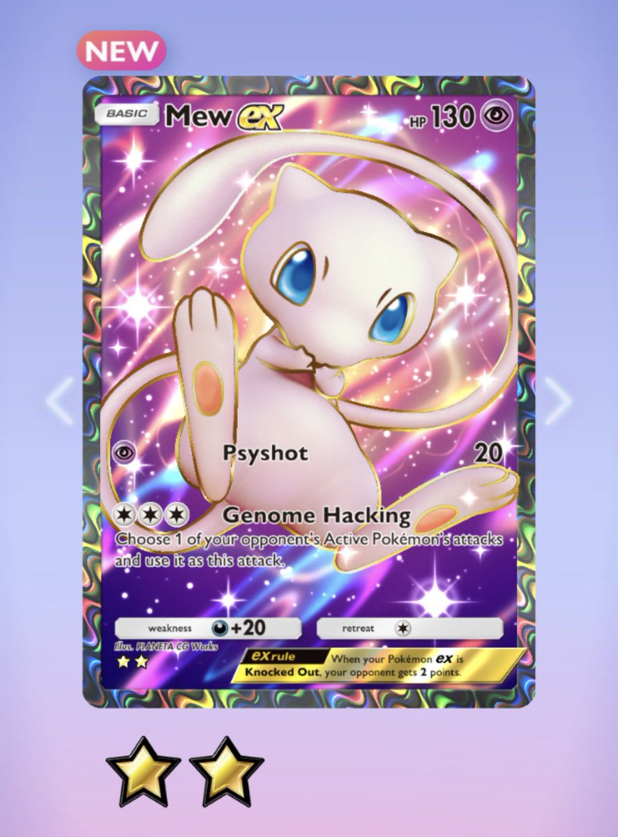 TheGammaStar's tweet photo. My first day pulls haven’t been too bad 🤓 #PokemonTCGPocket #MythicalIsland https://t.co/xiB2snf0L6