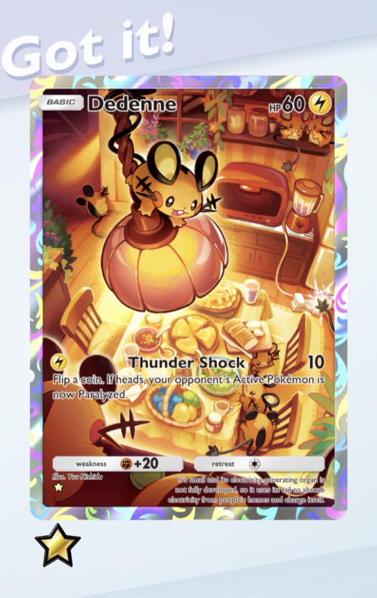 TheGammaStar's tweet photo. My first day pulls haven’t been too bad 🤓 #PokemonTCGPocket #MythicalIsland https://t.co/xiB2snf0L6
