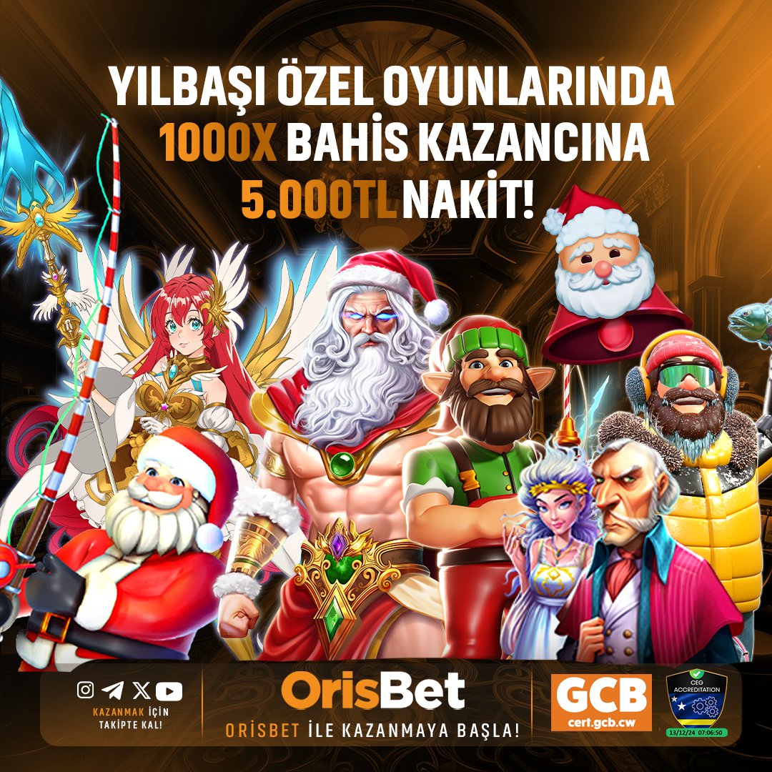 orisbettresmi's tweet photo. 👨‍💻 MUTLU NOELLER 🔔

ORİSBET İLE CHRİSTMAS''A ÖZEL BONUS ☃️

🎄 BU YIL BAŞI NOEL BABA SPONSORUMUZ HEDİYELERİNİZ ARTIK ORİSBET''TE

🎅 YENİ YILA KADAR ANA PARANIZ İLE CHRİSTMAS OYUNLARINDA 1000X BAHİS KAZANCIZA 5.000₺ NAKİT ÖDÜL. 🔥

⏩Giriş: https://t.co/Vt6AZExdUS https://t.co/ZiEAs3g3hY