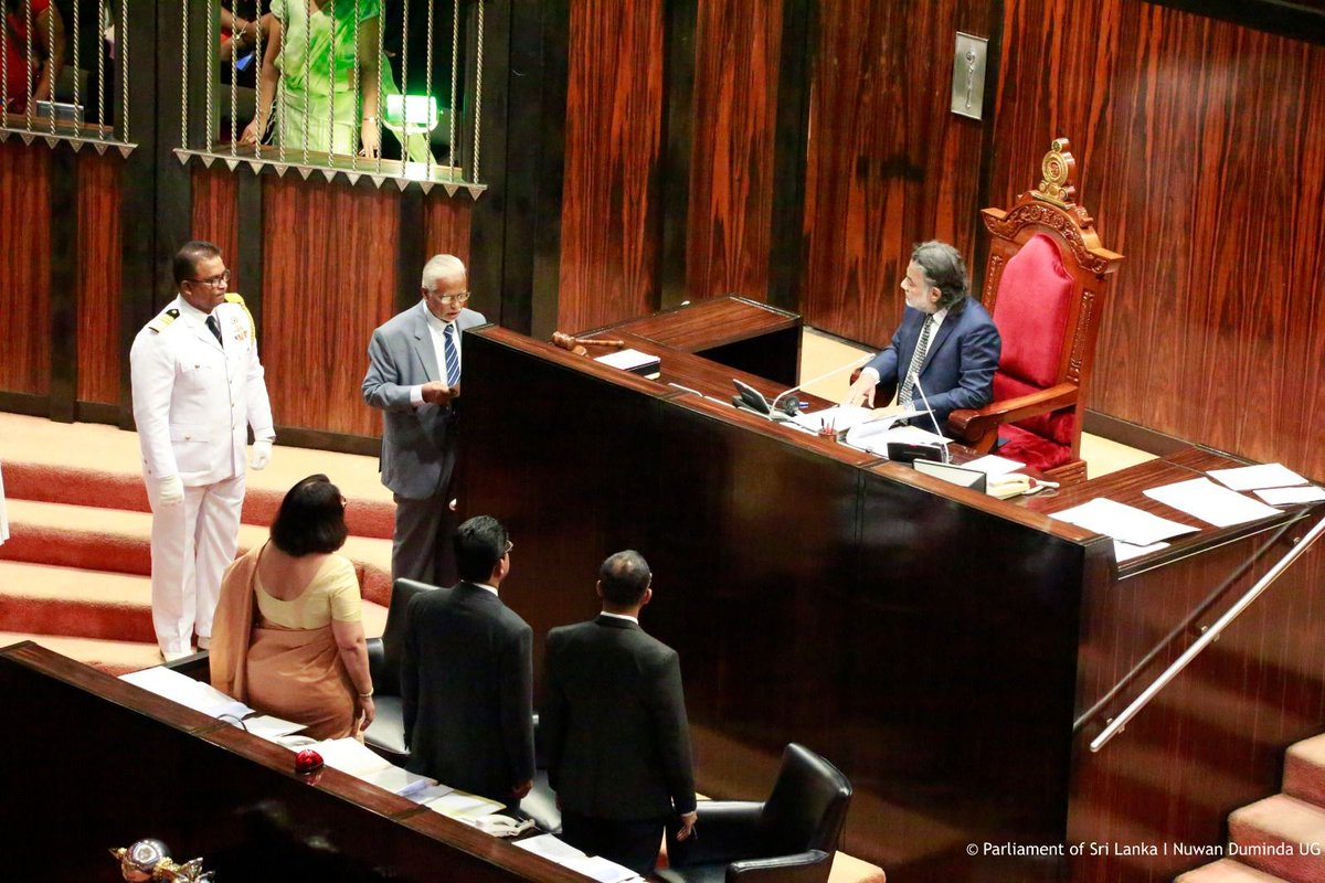 acmcofficial's tweet photo. Hon.Ismail Muhammed Muthu Muhammed was sworn in as a new Member of Parliament today (17) before the Deputy Speaker.

It is noteworthy that Muthu Muhammed who was appointed as a National List Member of Parliament of the #SJB is the Deputy Chairman of the #ACMC https://t.co/Ir8g74kw19