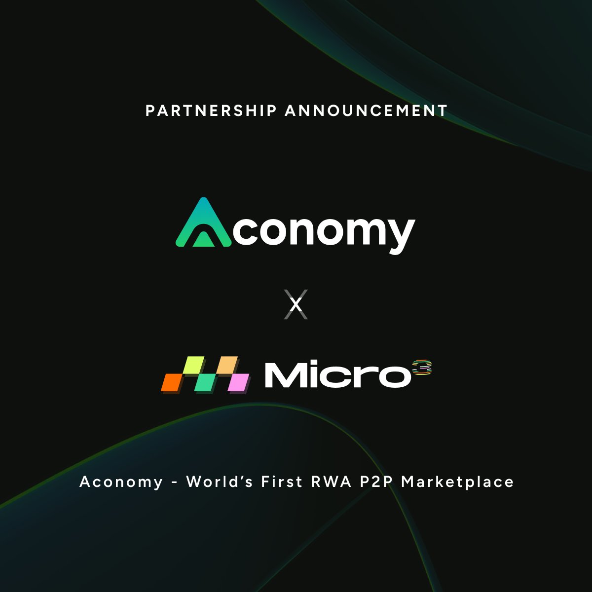 0xAconomy's tweet photo. 🤝We’re excited to announce our partnership with @Micro3io, a decentralized SocialFi Mint-To-Earn platform!
This partnership aims to launch #RWA quests & RWA airdrop campaigns, empowering the community to explore the future of the #onchain asset economy.
🔥Get Ready, many exciting campaigns are coming your way soon!
#Aconomy #RealWorldAssets #Airdrop