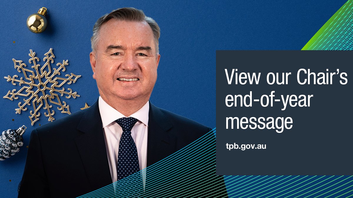 View our Chair, Peter De Cure’s end-of-year message, as he reflects on the past year &amp; your important role as a tax practitioner: ow.ly/5Vz550UpCe6