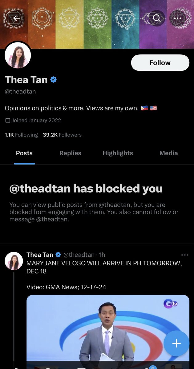 astig ng bagong update ng X nakikita na pala yung tweets kahit blocked ka 😂