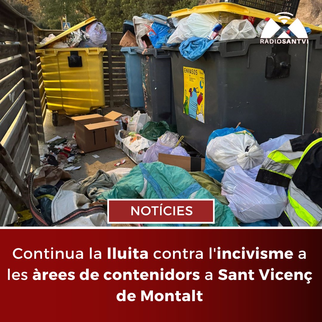 👮‍♀️ En el que portem d'any, la Policia Local ja ha obert 31 expedients sancionadors, 15 més que l’any passat, per abocar residus a la via pública o fora dels contenidors

ℹ️ Més informació a ràdiosantvi.cat