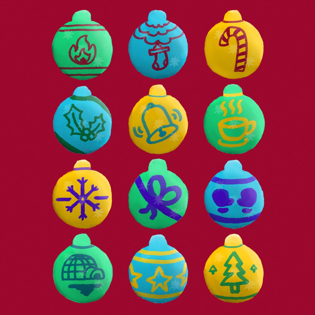 lukepagca's tweet photo. snowpeople and ornaments.
new artwork that debuted last POTA Winter.
My snowy and christmas vibes.
#artph #colors #drawing #painting #digitalart #snowpeople #snowmen #ornaments #christmas #winter #icons #costumes https://t.co/EHKVaAYt2U