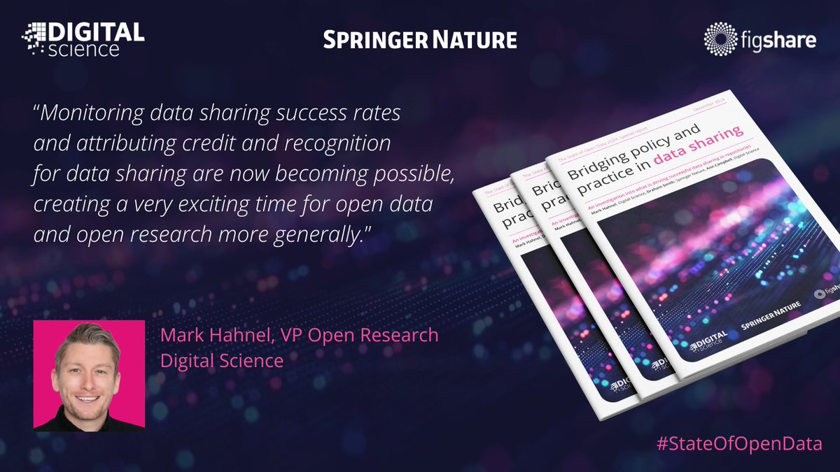 Digital Science (@digitalsci) on Twitter photo 📣 Comments from our VP Open Research & Figshare founder <a href="/MarkHahnel/">Mark Hahnel</a> about The #StateOfOpenData 2024: Special Report.
Hear more from Mark & <a href="/Mr_G_Smith/">Graham Smith</a> on #DataSharing & #OpenData in their upcoming webinar.
🗓️ Thursday 23 January 2025
🕒 15:00 GMT 🕙 10:00 EST
🔗 Sign up here: 📣 Comments from our VP Open Research & Figshare founder <a href="/MarkHahnel/">Mark Hahnel</a> about The #StateOfOpenData 2024: Special Report.
Hear more from Mark & <a href="/Mr_G_Smith/">Graham Smith</a> on #DataSharing & #OpenData in their upcoming webinar.
🗓️ Thursday 23 January 2025
🕒 15:00 GMT 🕙 10:00 EST
🔗 Sign up here: