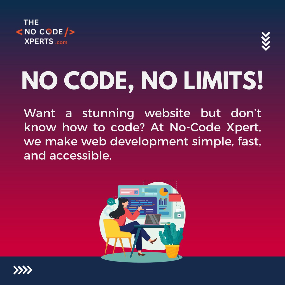 centrelocus's tweet image. No Code, No Limits!
Want a stunning website but don’t know how to code? At No-Code Xpert, we make web development simple, fast, and accessible.
.
Visit us: lnkd.in/gg7VZp6R
.
.
#nocodeapps #nocodewebsite #websitedevelopmentservice #website #websitedevelopment #techexpert