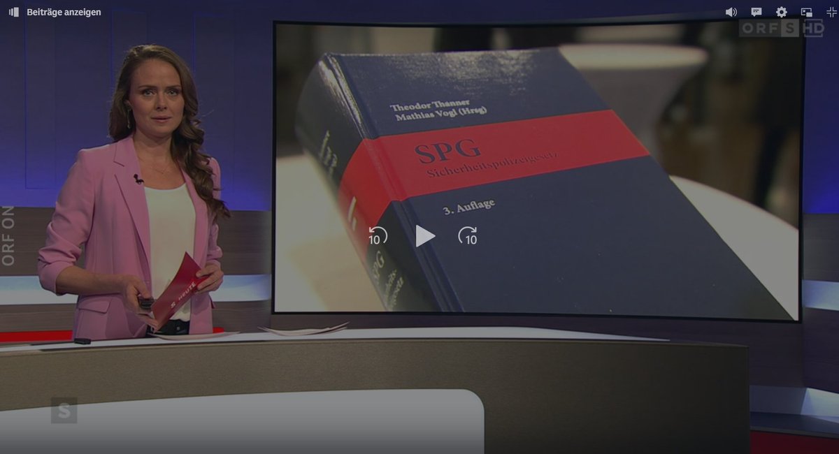 Am 12.9.2024 ist die 3. Auflage des SPG-Kommentars im Verlag Österreich erschienen.

Salzburg-Heute berichtete darüber in der Sendung vom 14.12.2024. Der Beitrag kann auf OrfON unter dem Link on.orf.at/video/14255527… nachgesehen werden (ab 07:26).
