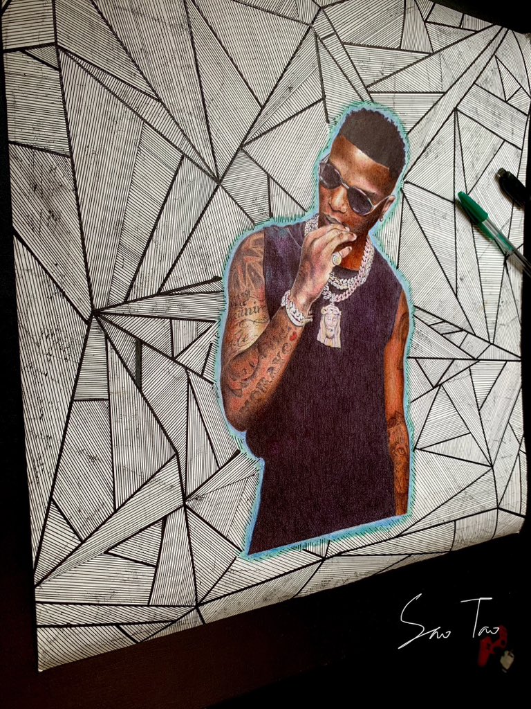 ebaiivan7's tweet photo. Made a portrait of @wizkidayo https://t.co/QsgS7pDG9O