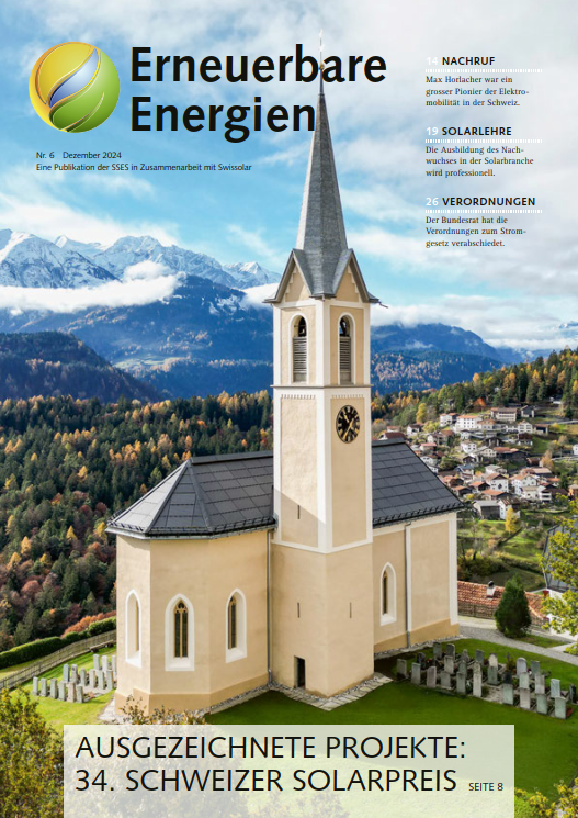 📰 Letzte Ausgabe der «Erneuerbaren Energien» für 2024! In unserer finalen Ausgabe des Jahres werfen wir einen Blick auf:
🔅 Den Schweizer Solarpreis
🔅 Die Ausbildung zum Solarteur
🔅 Die Berner Solarinitiative
🔅 Die ersten Verordnungen zum Stromgesetz
 
#ErneuerbareEnergien