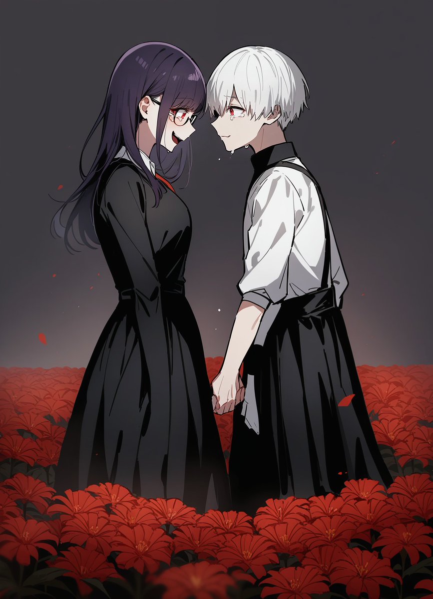 AnnieAiArtist's tweet photo. Kaneki and Rize
#aiartwork #AIart #stablediffision #stablewaifu #tokyoghoul #kanekiken #rizekamishiro https://t.co/NgFqSkkWV6