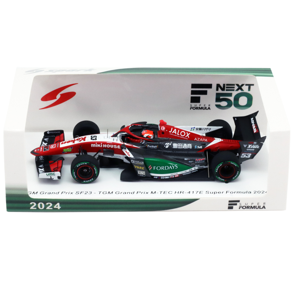 スパーク製.スーパーフォーミュラＪＵＪＵ.２０２４年仕様 ✨新入荷✨】 スパーク 1/43 TGM Grand Prix M-TEC HR-417E スーパー