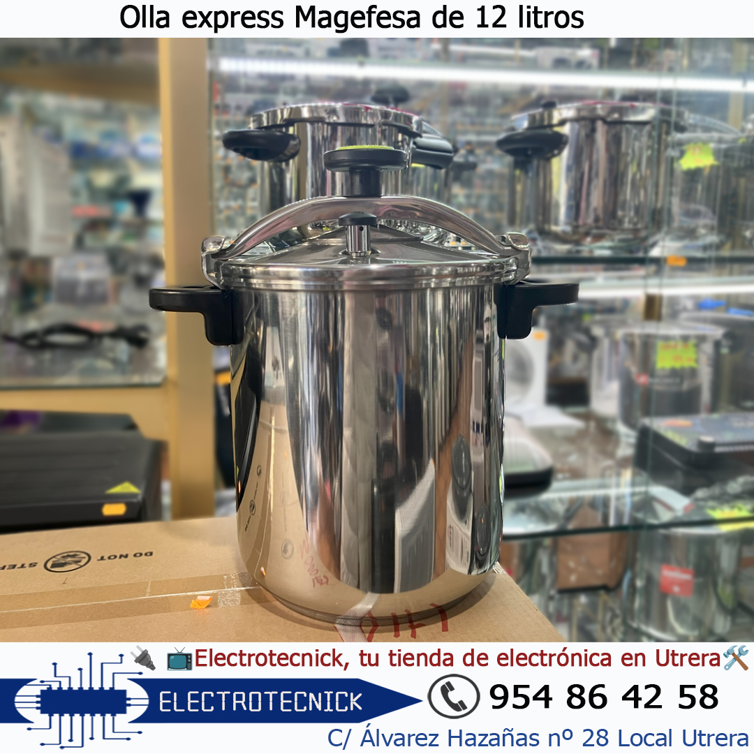 ElectrotecnickU's tweet photo. ¡Cocina rápido, seguro y para toda la familia! 🍲✨
En Electrotecnick te traemos la olla express Magefesa de 12 litros: ideal para grandes cantidades de comida,
📍 C/ Álvarez Hazaña 28, Local – #Utrera ☎️ 954 86 42 58 #CocinaRápida #Electrotecnick #OllaExpress #Utrera https://t.co/hpXuH9XgLb