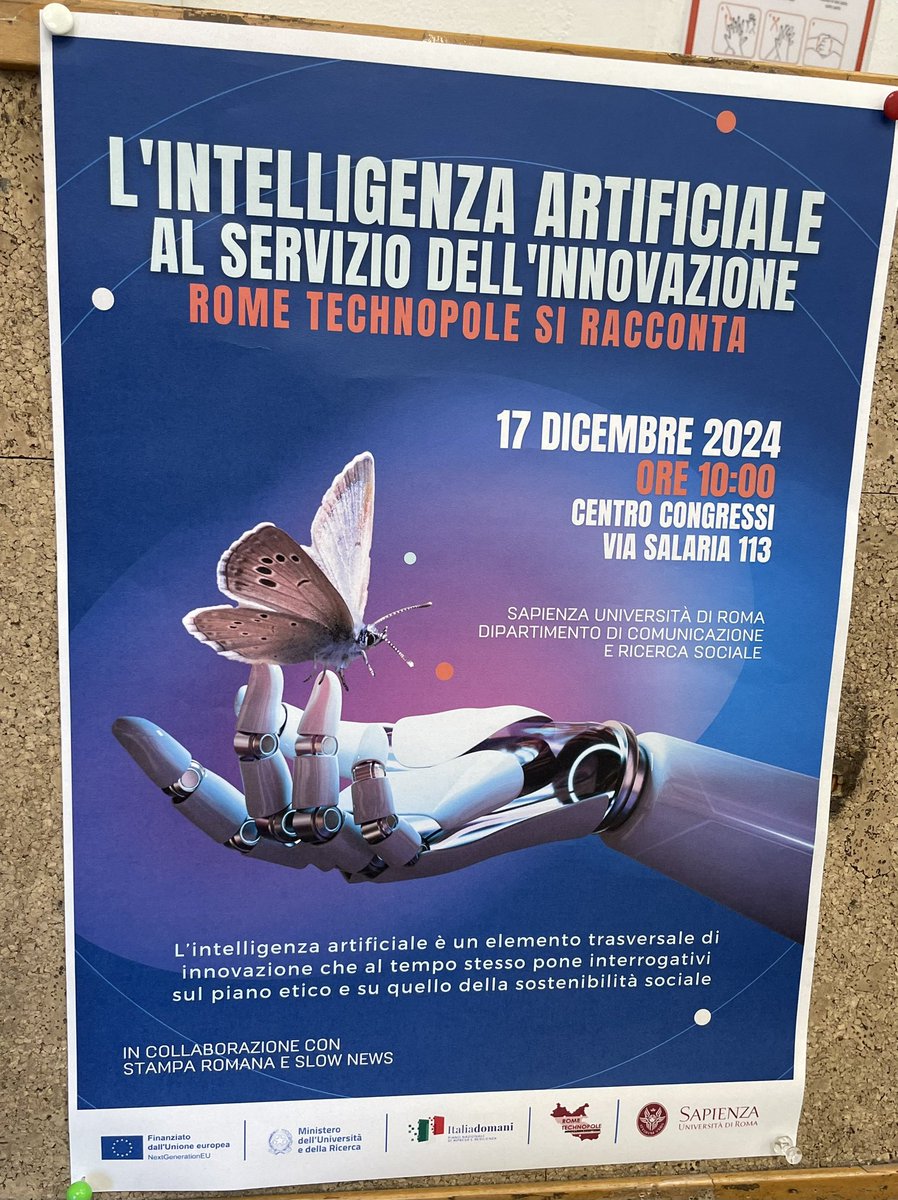 cavaliere61's tweet photo. Che cielo a #Roma con Ordine Nazionale Dei Giornalisti Sapienza Università di Roma @Stamparomana @CorisSapienza @ODG_CNOG @odglazio questa volta sono un #discente aggiornamento continuo #giornalisti #intelligenza /#artificiale #innovazione https://t.co/XUKan5Wfg7