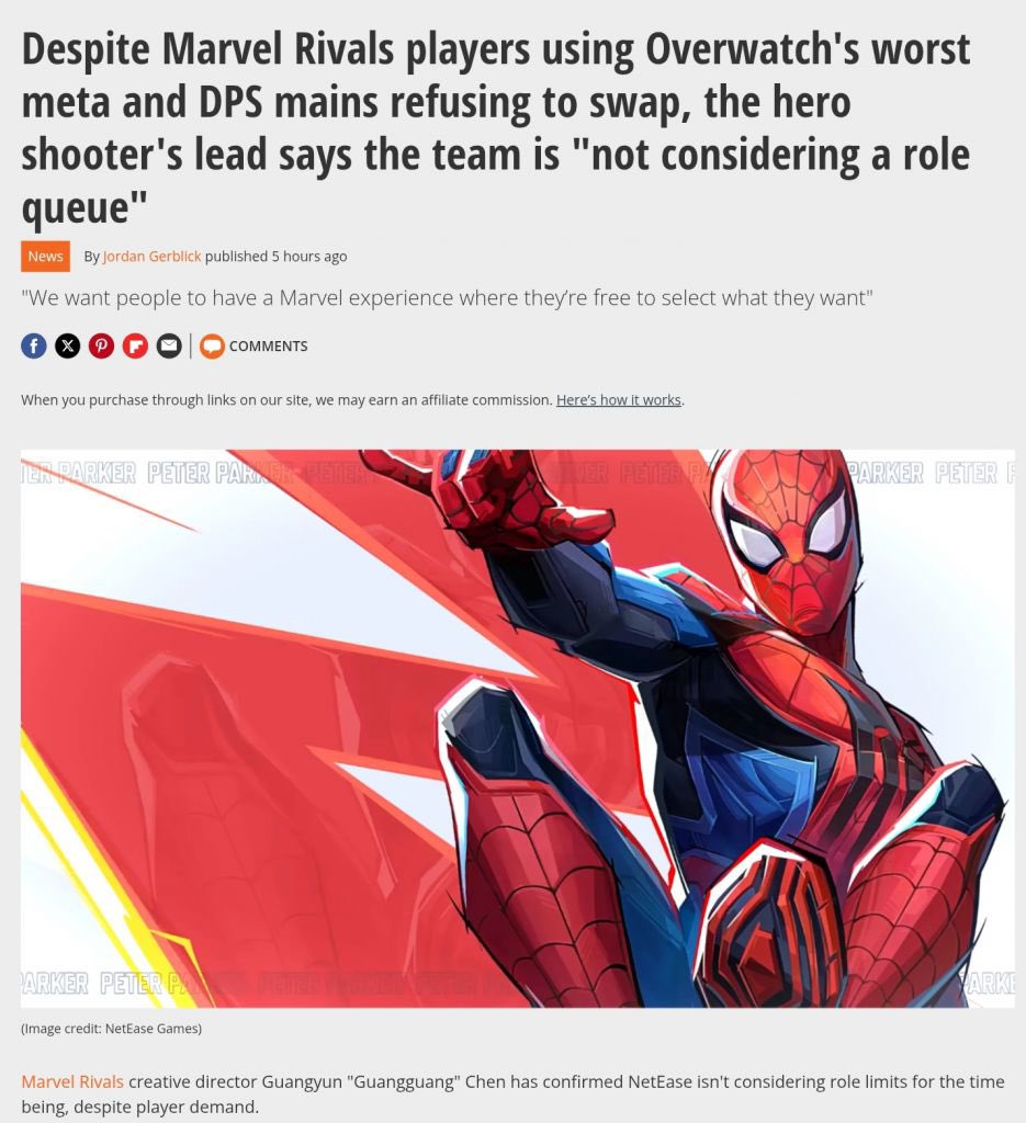 Pirat_Nation's tweet photo. Marvels Rivals not considering role queue https://t.co/YJdmft8h5u