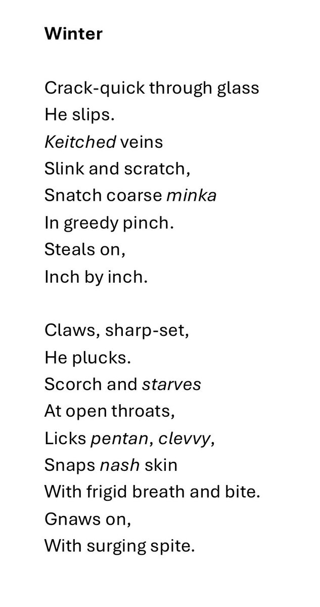 Morning all. This is my first <a href="/TopTweetTuesday/">TopTweetTuesday</a> offering, so am a bit nervous. I've included a few words in Gower dialect, but even if you're unfamiliar with them, I hope it won't spoil the poem for you. Enjoy 🤞