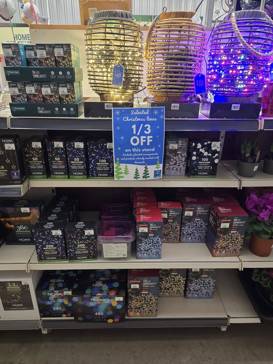 Lakesidepc's tweet photo. 1/3 OFF selected Christmas lines. See instore for more information.
#Christmas2024 #Christmas #Christmasdecorations https://t.co/Hqs0E8hLch